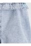 Quality Pieces from Çelebi Store: Stoned Jean Shorts Skirt for Girls - 3