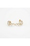 Steel Earrings Gold Color Zircon Stone Detailed Women's Earrings - 2