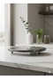 Round Marble Presentation Tray with Metal Legs 30 cm - Siré Black Stone Collection - 4
