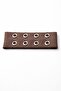 Brown Metal Studded Perforated Yk2 Pinterest Cotton Stretchy Soft Hair Band Punk Bandana 6.5cm