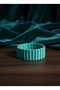 Crimped Turquoise Natural Stone Bracelet - 3