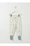 100% Organic Cotton Baby Long Sleeve Bodysuit and Self-Sock Bottom Pajamas 2-Piece Set - 4