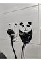 Cute Bear - Panda Socket Plug Holder – Cable Organizer Wall Hanger (Set of 2)