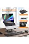 Laptop Stand, Adjustable Ergonomic Riser with 360° Rotating Base, Universal Notebook Holder for 10- - 2