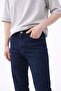 Men's Dark Navy Blue Oversized Lycra Comfortable Fit Jeans - 4