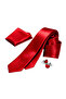 Satin 6 cm Classic Sports Tie with a Shiny Handkerchief