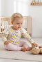 Floral Patterned 100% Cotton Baby Girl Pajama Set - 2