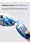 Ford Compatible Mondeo, Kuga, Focus, Fiesta, Puma, Ranger, B Max, C Max, S Max, Glossy Tpu Key Case Cover (Rose) - 5