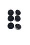 Italian Coat Button / Black / Fabric Textured with Shiny Edge / 2.8 cm / Set of 6 / Itl001 - 2