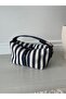 Navy Blue Women's Linen Ziplock Sandal Hand and Shoulder Bag
