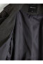 Lcw Modest Anthracite Double-Breasted Collar Oversize Women's Cashmere Coat - 7