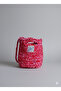 Pink Knitted Crossbody Bag Handmade Boho Beach Bag with Strap Bucket Bag Summer Women's Bag - 4