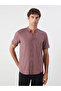 Esvab • Modern & Distinctive Standard Fit Stand Collar Short Sleeve Men's Shirt