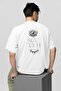 See & Feel Oversized T-Shirt |   Unisex 100% Cotton Black & White Printed Custom Design Tee - 6