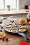 Kreppa - Emoji Patterned Cast Aluminum Pancake and Crepe Pan - Black 28 cm