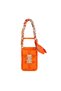 Orange Card Holder Strap Phone Case Dk382 iPhone 17 Pro