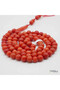 Natural Red Tunisian coral rosary , 81 beads , 22 g , size 5/6mm - 6