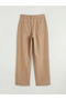 Beige Women's Trousers with Waist Belt - 6