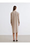 Textured Slit Shirt Dress - 3