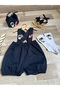 Space Concept Birthday Salopet Bow Tie Socks Crown Set - 4