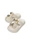 Girls' Soft Sole Slippers with Stone Accents and Light Sole - 2