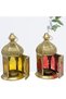 Lantern Set of 2 – Ramadan Metal Fanoos Candle Lanterns for Table and Home Decor Candle Lantern for Majlis and Ramadan Diwali Decorations Small Gift for Kids Home Decor - 4