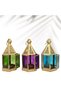 Ramadan Lantern Set of 3 – Mini Moroccan Gold Candle Lanterns Blue Purple Green | Arabic Lanterns | Ramadan Decorations | Lanterns for Decor | Small Candle Holder | 15cm 3 Pcs fanoos - 5