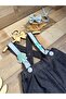 Sea Creatures Concept Baby Boy Birthday Salopet Be Bow Tie Set - 2