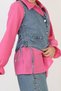 Girls' Denim Vest and Bottom Set I Children's Day and Special Occasion I Denim Set Ages 9-15 I 3-Piece Set - 7