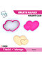 Hearts Together - Valentine's Day |   Cookies - Sugar Dough - Play Dough Mold Set - 5