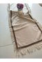 Cendere Fringed 100% Cotton Natural Linen Fabric Runner with Vintage Jute Accessories 50X110 cm - 4