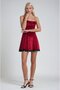 Lace Detailed Strappy Velvet Mini Dress 2016 - 6