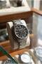 41mm, Black Textured Dial, Steel Band, Modern and Stylish Men's Wristwatch - 2