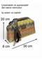 Secret Scholarship Clutch Hand/Shoulder Bag Zigzag Patterned Brown Leather Detailed Tile-Toned - 4