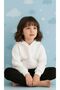 100% Cotton Girls' Hooded Sweatshirt and Black Sweatpants - Comfortable Two-Piece Set - 6