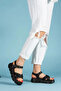 Luna Black Women's Leather Orthopedic Sandals - 3