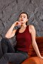 قميص داخلي نسائي من Lillesol ذو مظهر مضلع وحزام سميك أساسي - 7
