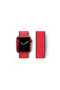 Mey Import ®   Watch 42mm Mesh Hook and Loop Strap - Red - 3