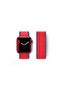 Mey Import ®   Watch 38mm Mesh Hook and Loop Strap - Navy Blue-Red - 3