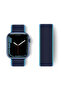 Mey Import ®   Watch 38mm Mesh Hook and Loop Strap - Blue-Navy Blue