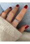 Limited Edition - Minimal Zircon Stone Bottom Adjustable Women's Ring - 4
