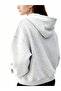 Unisex Gray Hooded Sweatshirt with Beautiful Print - 2