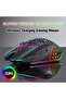 Nexahive X801 Wireless Gaming Mouse, Ergonomic Design, Honeycomb Rainbow LED Backlight, 7 Programmab - 2