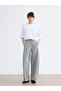 Gray Women's Thick Sweatpants with Elastic Waist