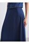 Esvab • Modern & Distinctive Zippered Waist Modal Blend A-Line Skirt - 3