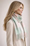 Tasseled Scarf Women's Soft Textured Soft Shawl - Winter Turquoise - 4