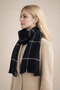 Plaid Scarf Square Patterned Women's Shoulder Shawl - Soft Textured Winter Women's - 2