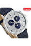 Men's Blue Leather Watch, Silver Dial | Tw2r97700 - 4