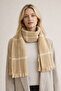 Plaid Scarf Square Patterned Women's Shoulder Shawl - Soft Textured Winter Women's