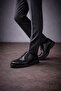 Akmanlar Shoes Men's Genuine Leather Stylish Classic Shoes – Black - 2